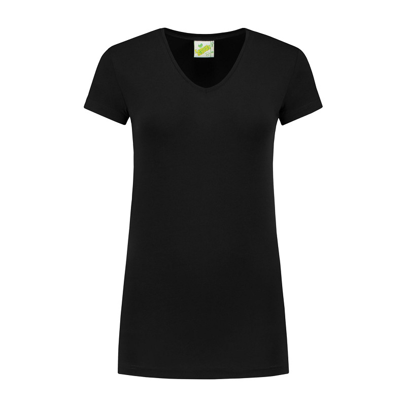 Lemon & Soda Cotton Elastane Vneck T-shirt for her