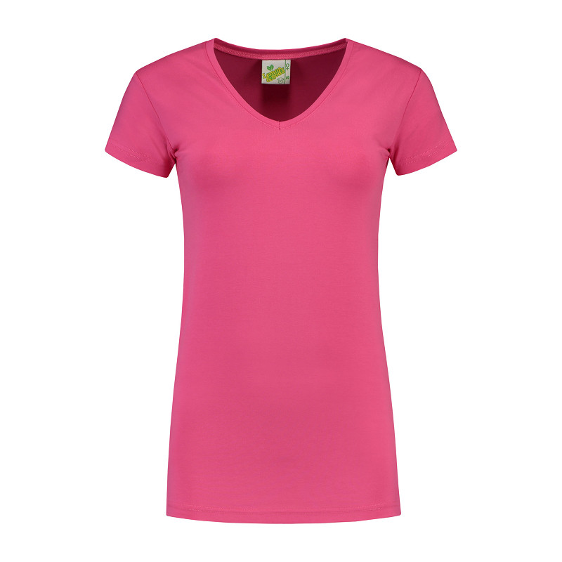 Lemon & Soda Cotton Elastane Vneck T-shirt for her