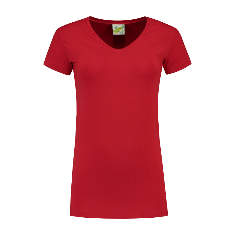 Lemon & Soda Cotton Elastane Vneck T-shirt for her