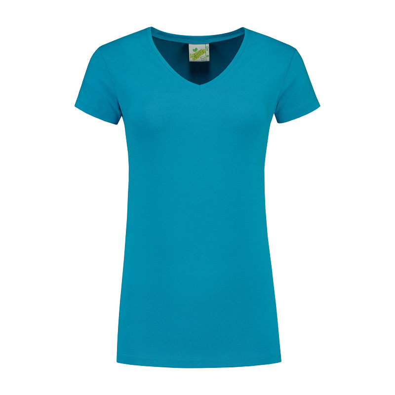 Lemon & Soda Cotton Elastane Vneck T-shirt for her