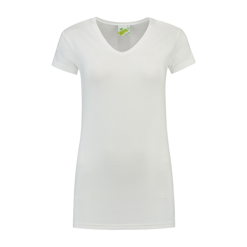 Lemon & Soda Cotton Elastane Vneck T-shirt for her