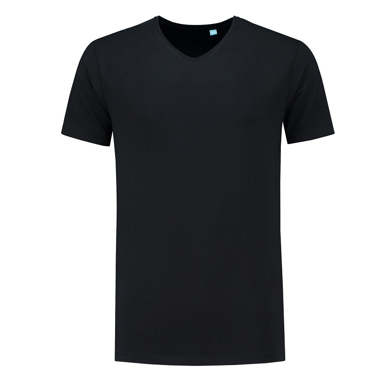 Lemon & Soda Fine Cotton Elastane V-neck T-shirt