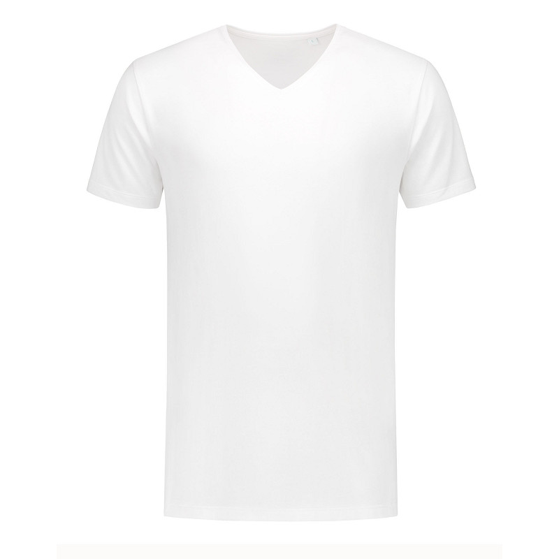 Lemon & Soda Fine Cotton Elastane V-neck T-shirt