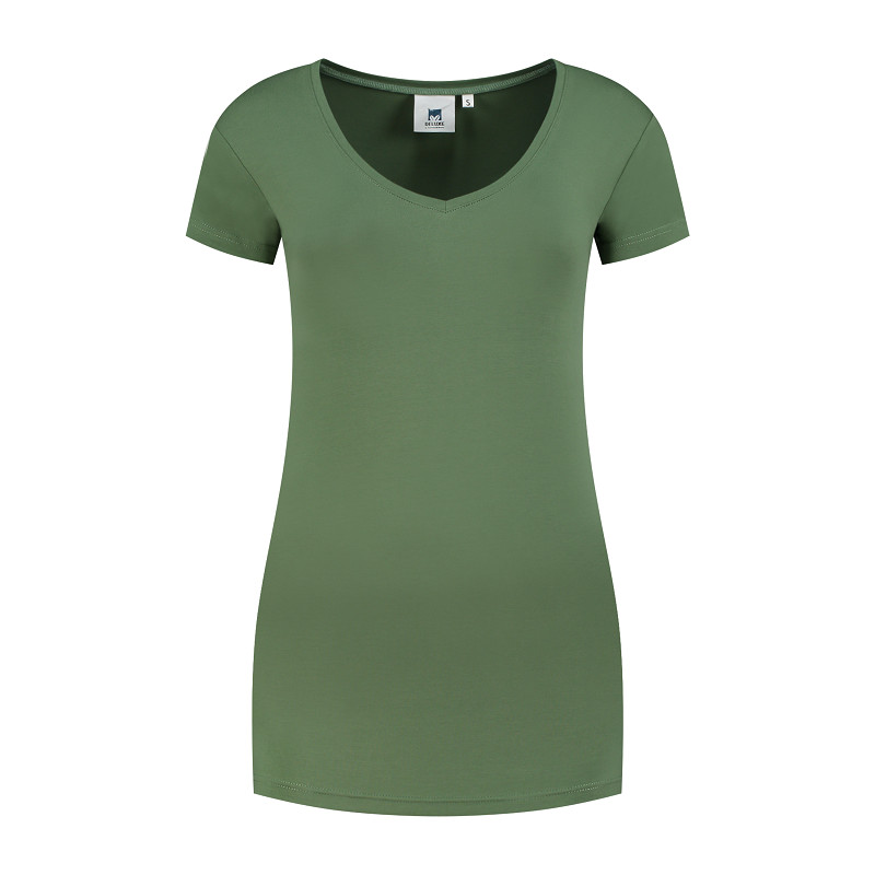 Lemon & Soda Cotton Elastane Vneck T-shirt for her