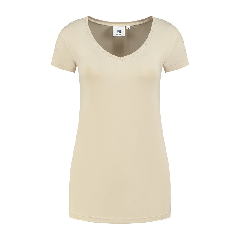 Lemon & Soda Cotton Elastane Vneck T-shirt for her